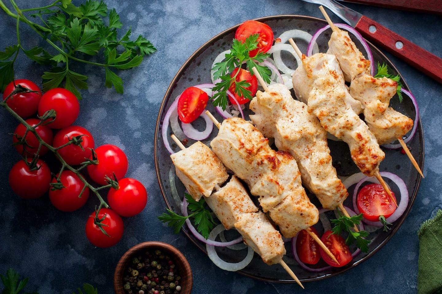 Шашлык из куриной грудки Шашлык из куриной грудки
